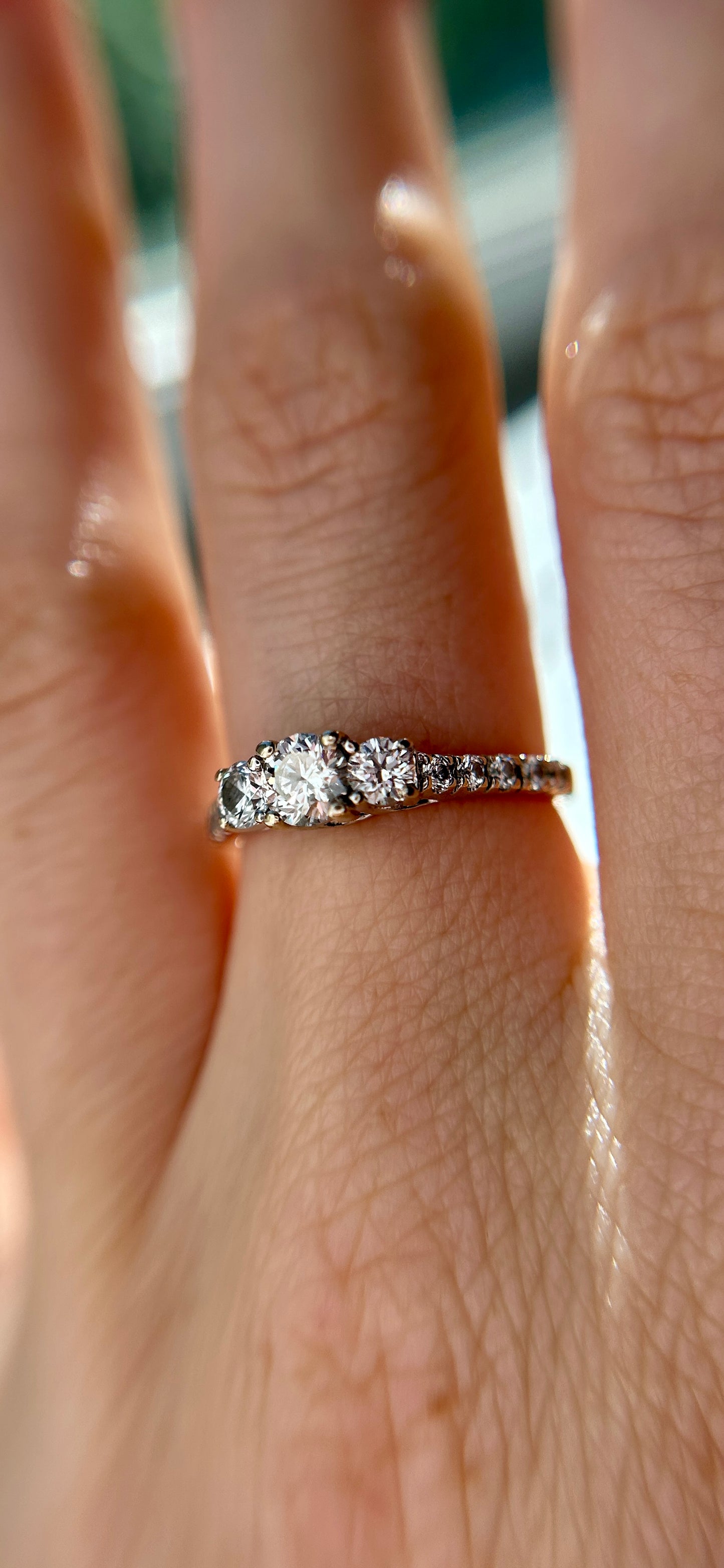 The Three Stone Diamond Ring