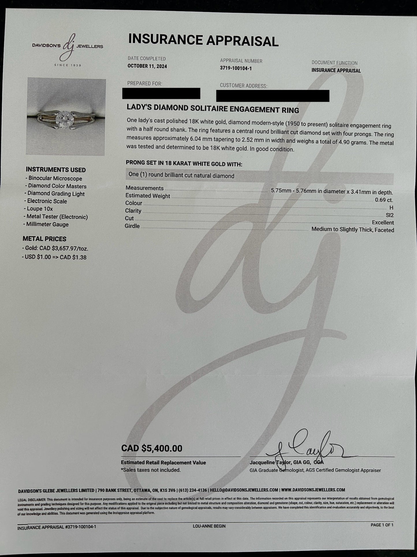 The Modern Diamond Solitaire Ring