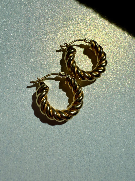 10k Buttery Croissant Hoops