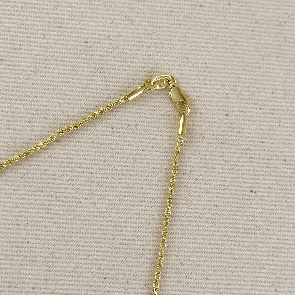18k Gold Filled 1.7mm Rope Chain