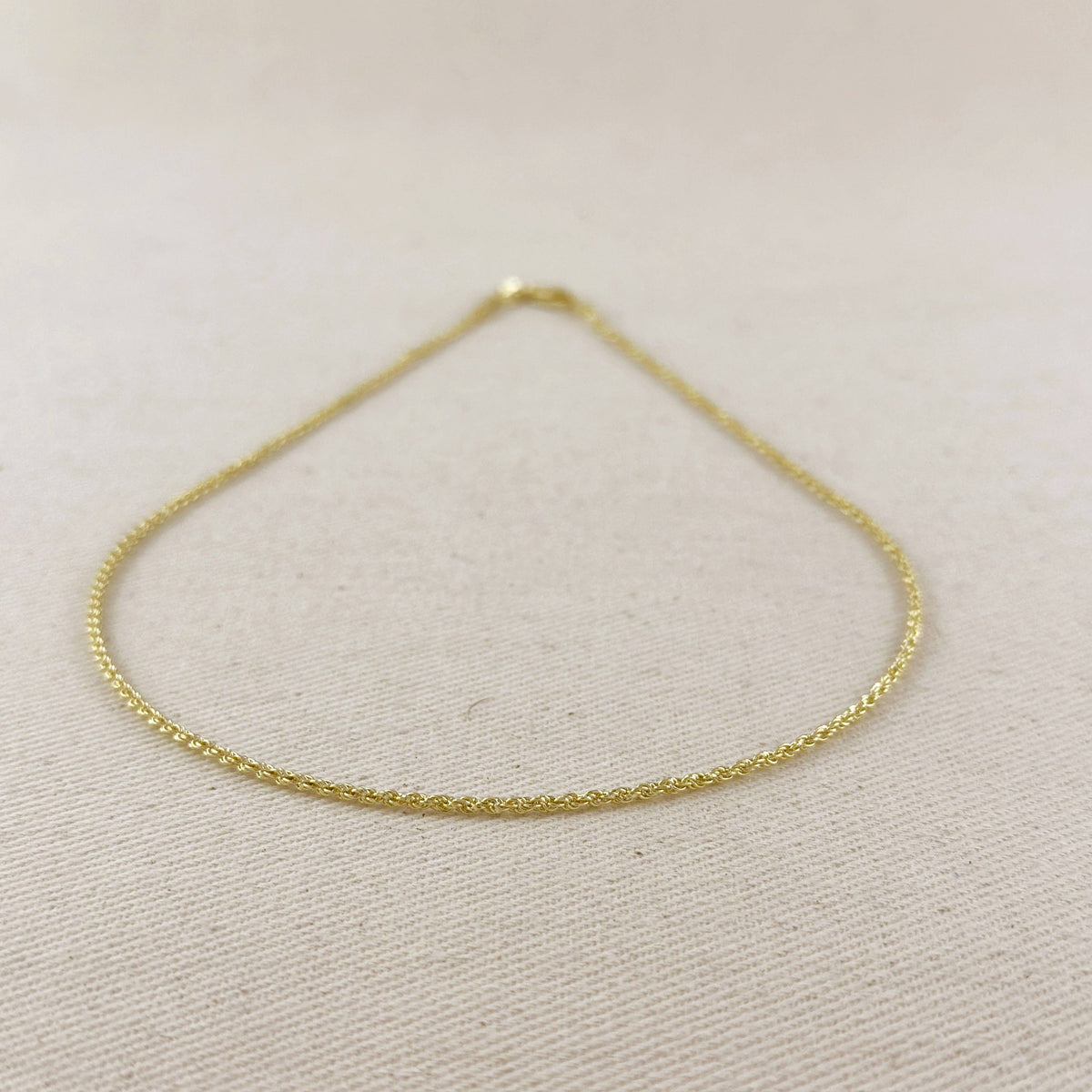 18k Gold Filled 1.7mm Rope Chain