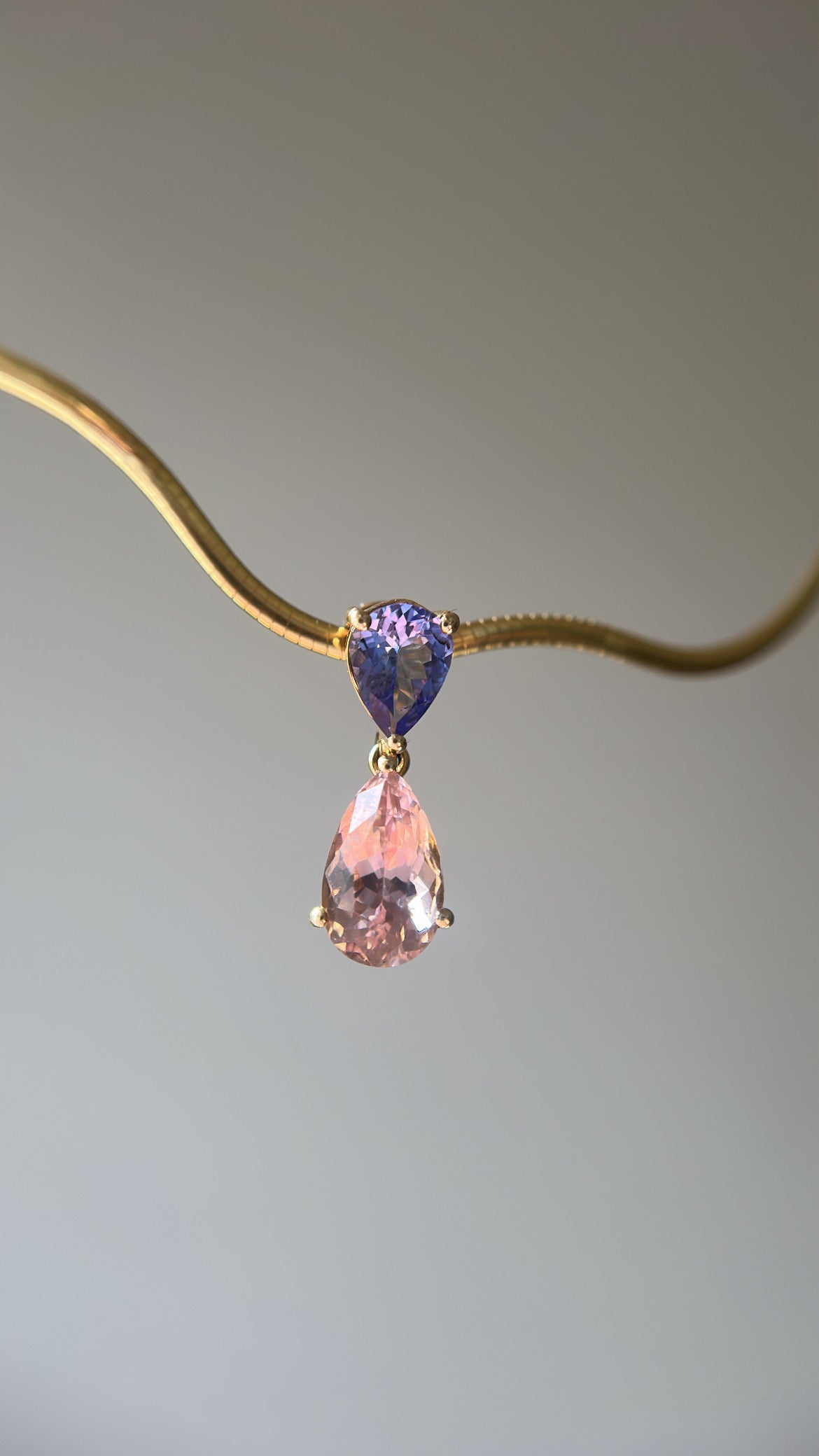 The Double Pear Pendant - by Gem du Jour