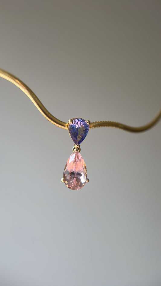 The Double Pear Pendant - by Gem du Jour