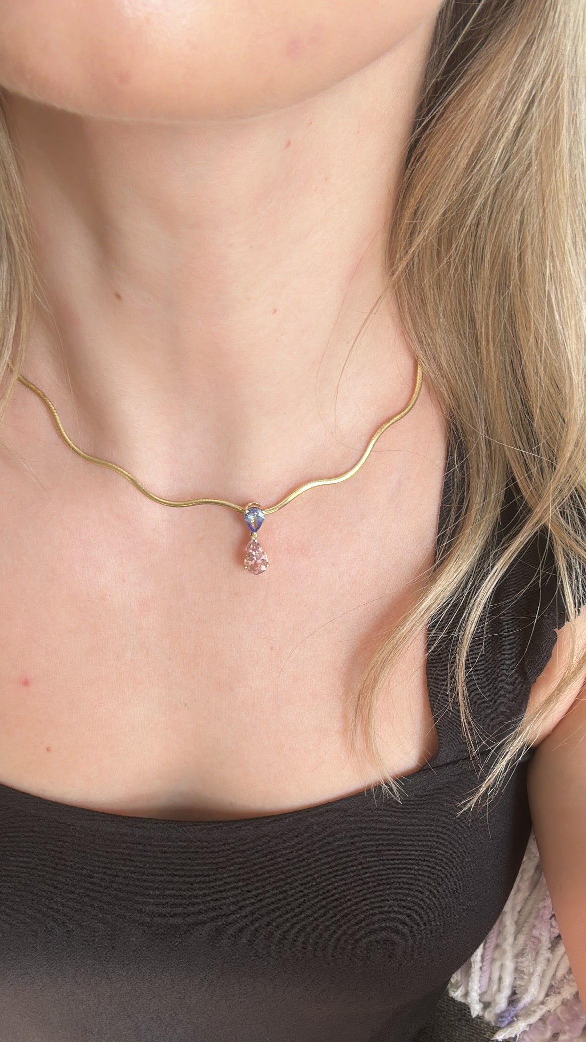 The Double Pear Pendant - by Gem du Jour