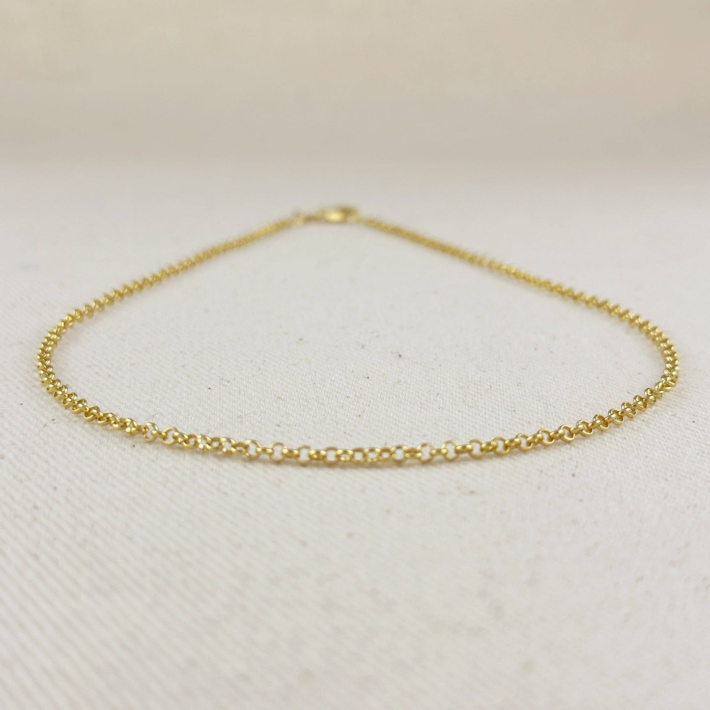 18k Gold Filled 2.5mm Rolo Chain