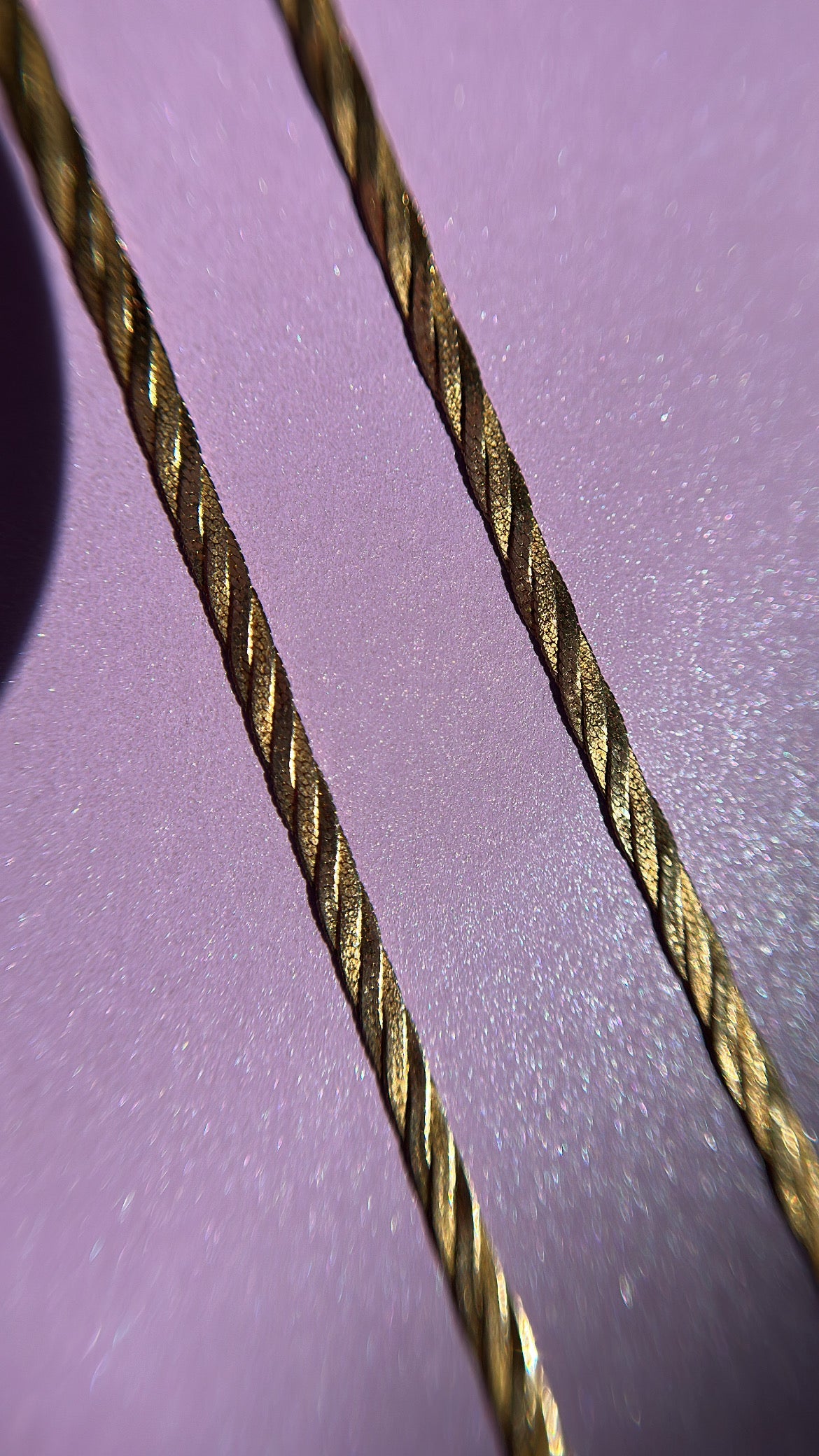 Chaîne à chevrons tressée 10 carats
