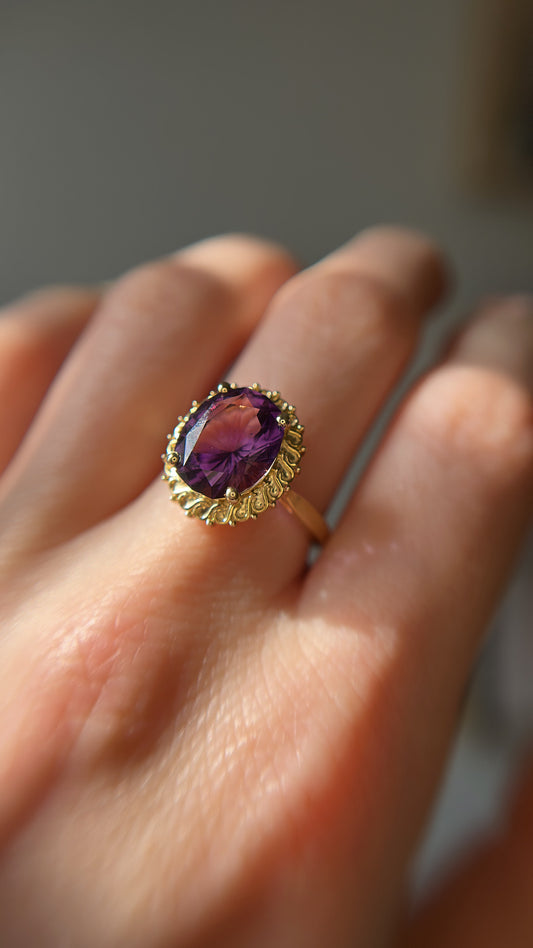 The Wave Amethyst Ring - by Gem du Jour
