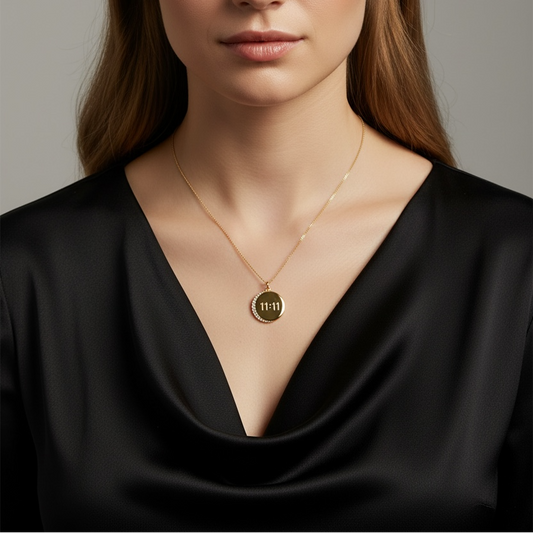 18k Gold Filled 11:11 Synchronicity Necklace
