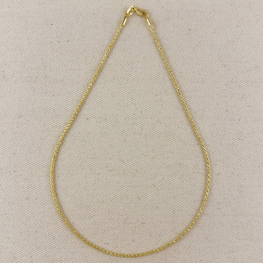 18k Gold Filled 1.7mm Rope Chain